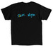 TEAM CHOP, a Black Classic Unisex Tee (back-view)