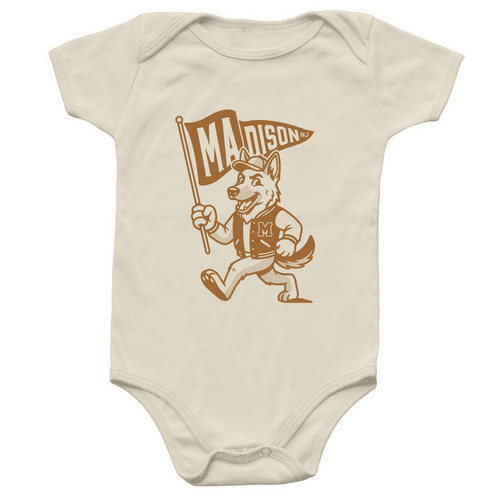MEF Onesie Merch, a Natural Infant Onesie