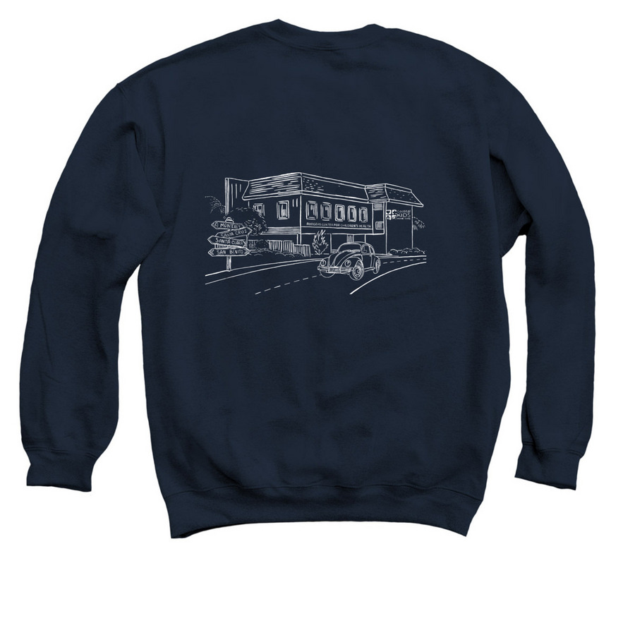 CKHC 20th Crewneck, a Navy Crewneck Sweatshirt (back-view)