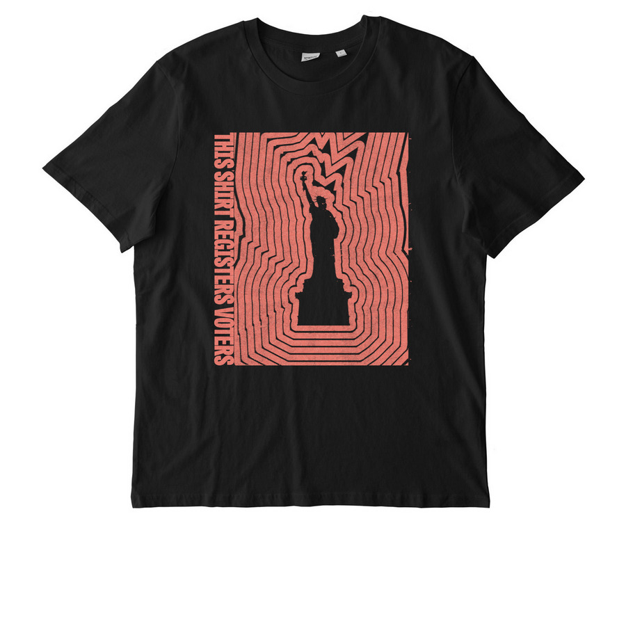 This Shirt Registers Voters, a Black Stanley/Stella Unisex Creator 2.0 Tee