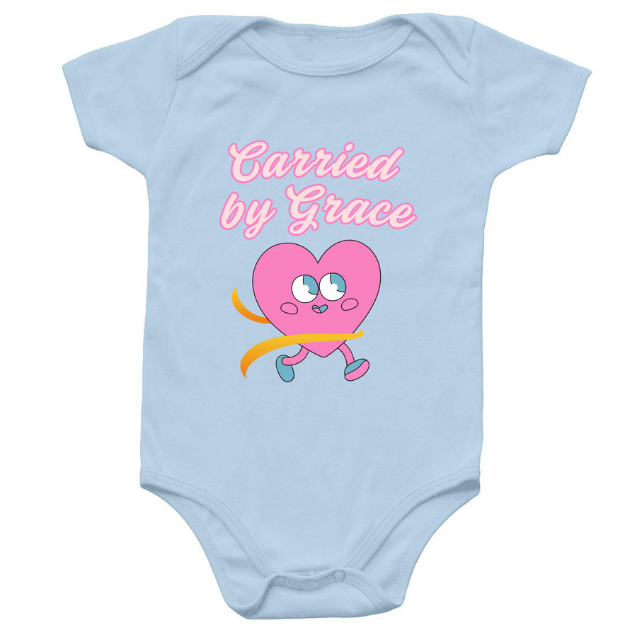 Amazing Grace | Onesie, a Light Blue Infant Onesie