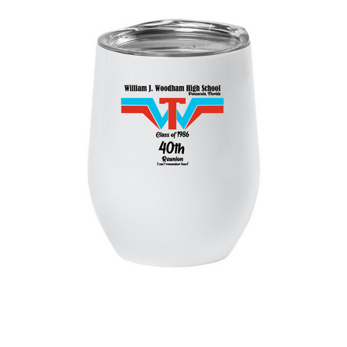 Woodham Drink Tumblers, a White Insulated Wine Cup