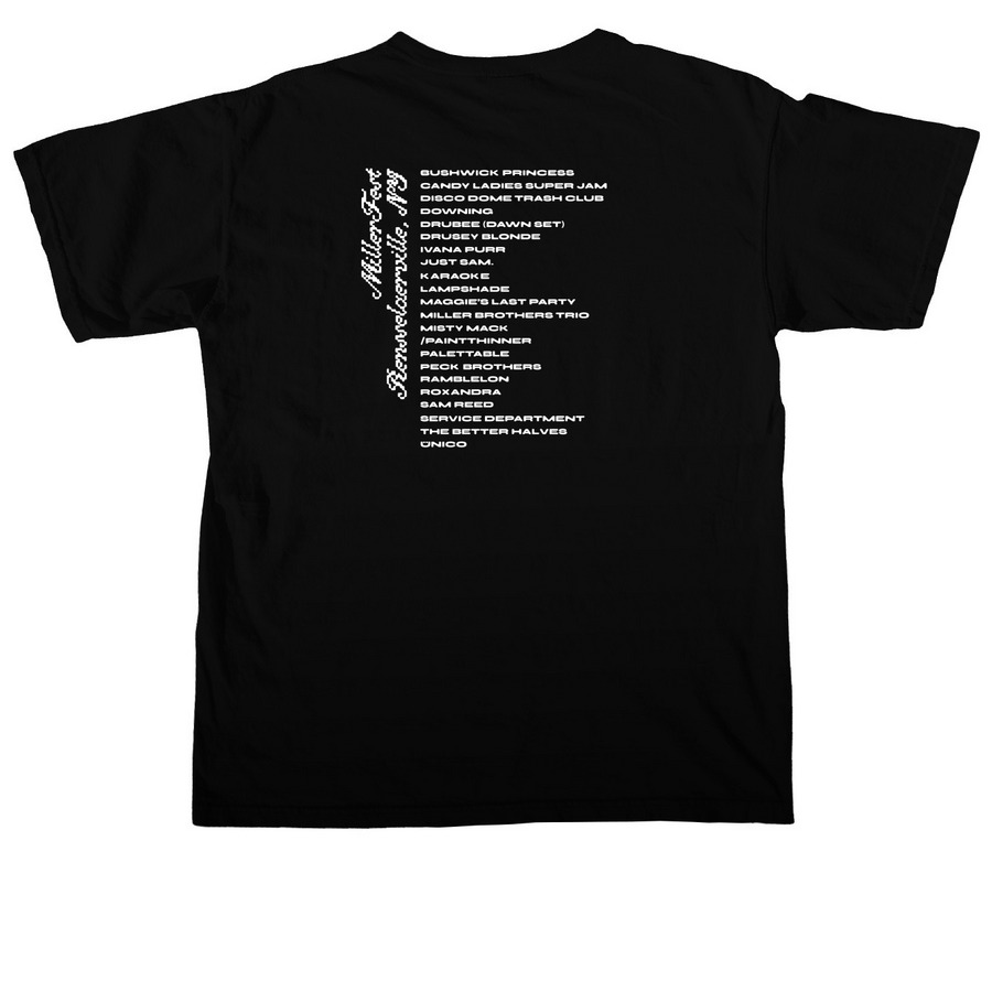 Lost in Dreamland, a Black Comfort Colors Unisex Tee (back-view)