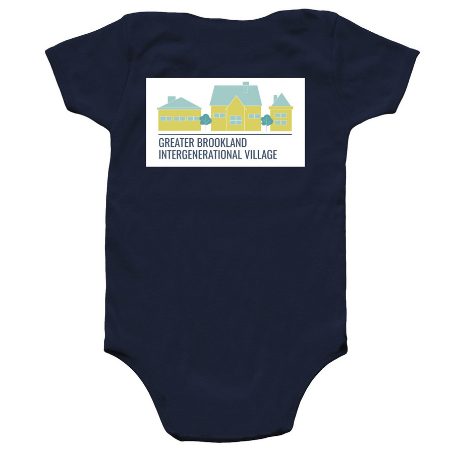 GBIV Onesie, a Navy Infant Onesie (back-view)