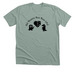 Boo-tiful Brains, a Heather Sage Premium Unisex Tee