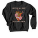 One Team, All Heart, a Black Crewneck Sweatshirt