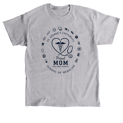 Training a Doctor, Supported by Mom, a Sport Grey Classic Unisex Tee