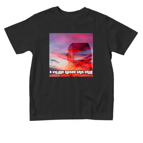 A Village Raised This Child (Toddler), a Black Toddler Tee