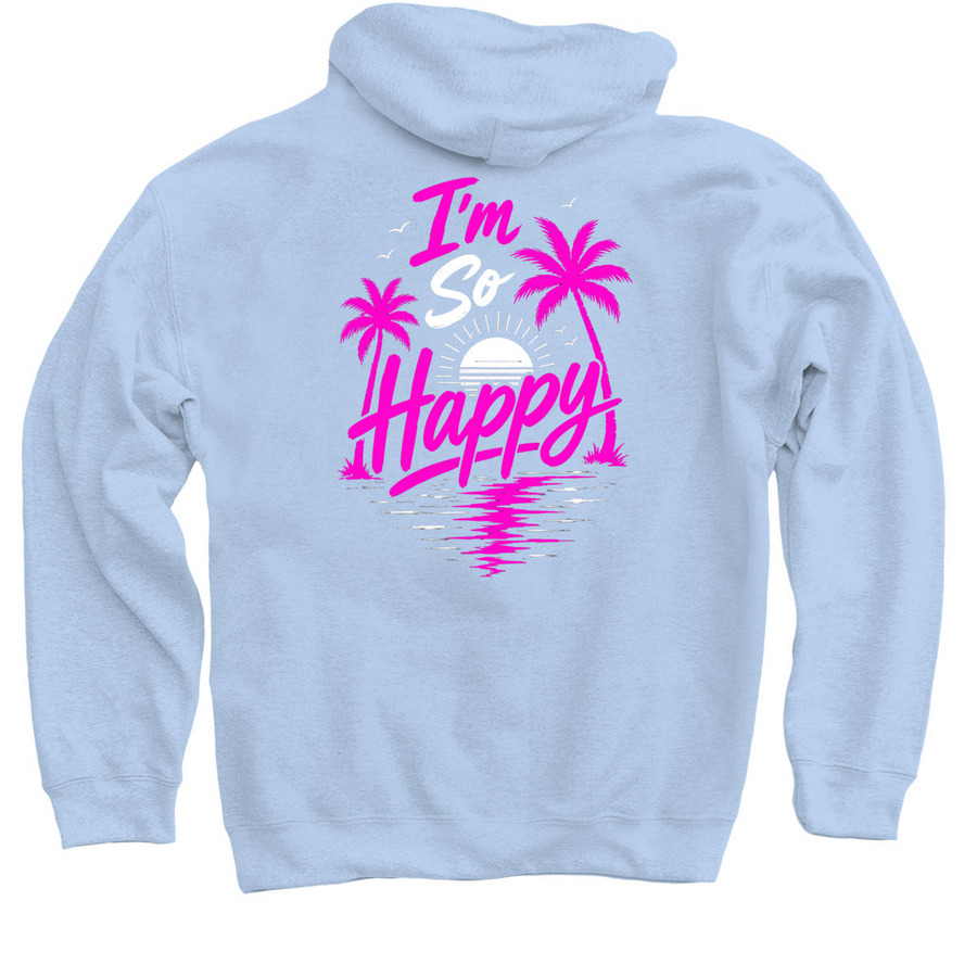 Fight Like Sarah, a Light Blue Pullover Hoodie (back-view)
