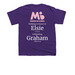 Graham's Troop, a Purple Youth Unisex Tee (back-view)