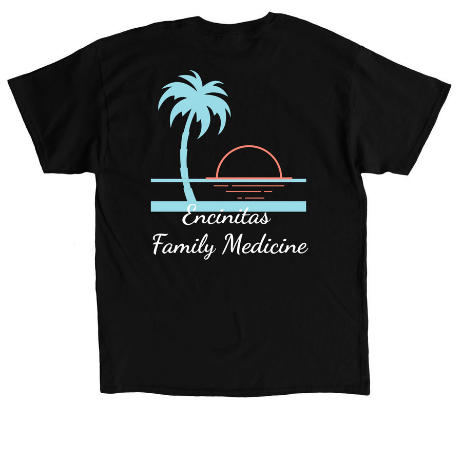 Work wear, a Black Classic Unisex Tee (back-view)