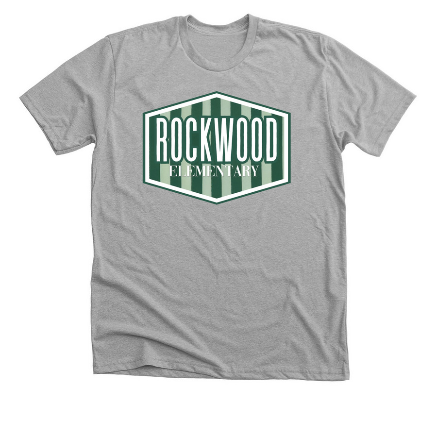 26-27 Rockwood Stripes, a Athletic Heather Premium Unisex Tee