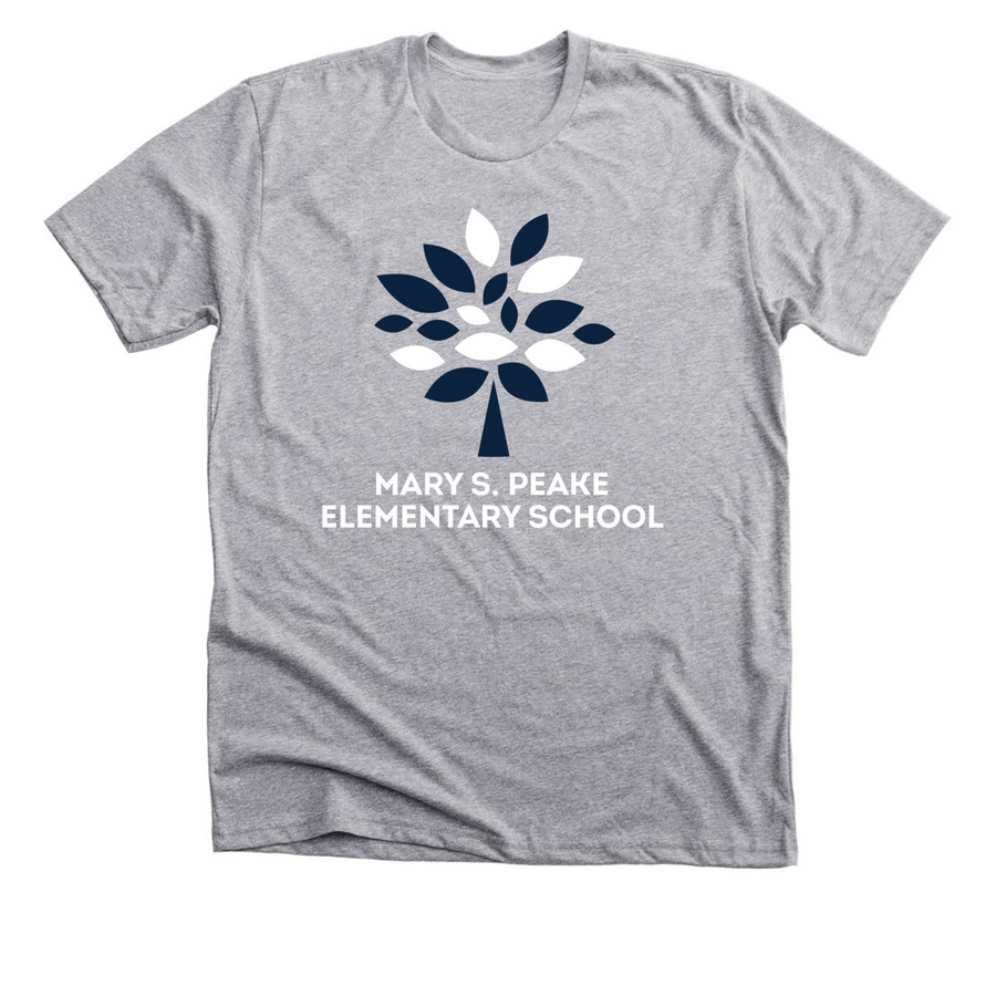 Mary S. Peake Logo, a Athletic Heather Premium Unisex Tee