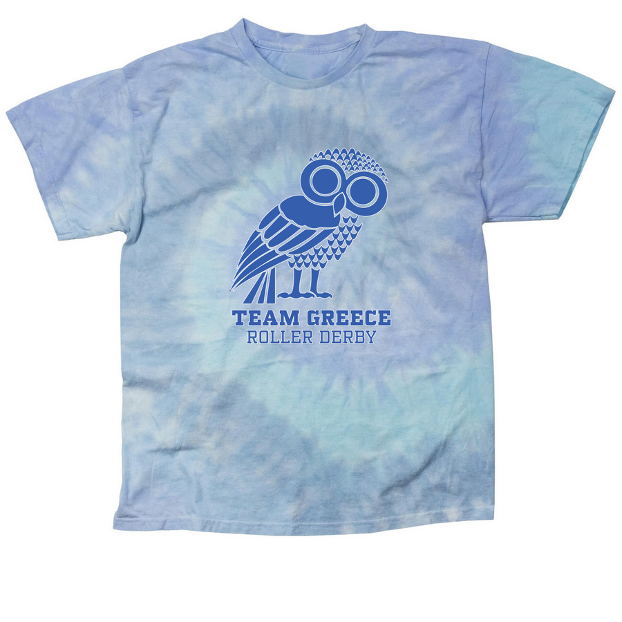 Owl of Athena, a Lagoon Classic Tie Dye Tee