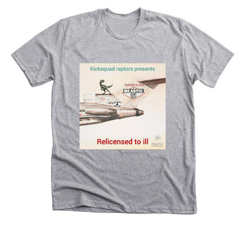 relicensed to ill tees, a Athletic Heather Premium Unisex Tee