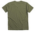 Blessed & Cat Obsessed!, a Military Green V-Neck Unisex Tee (back-view)