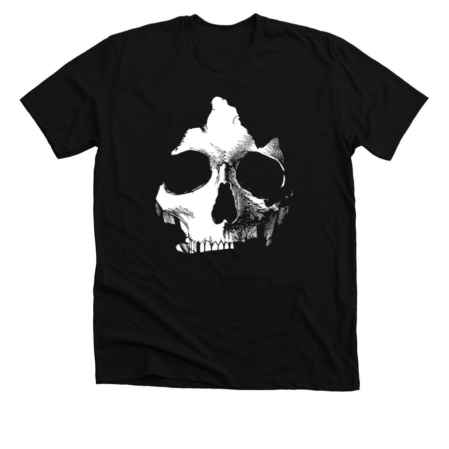 KEEP Brooklyn Skull, a Solid Black Blend Premium Unisex Tee