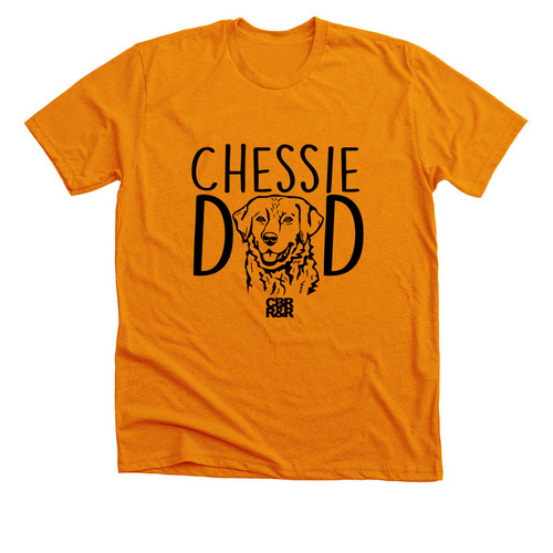 Happy Father's Day from your Pooch!, a Heather Orange Premium Unisex Tee