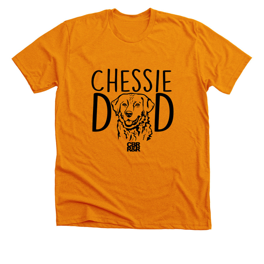 Happy Father's Day from your Pooch!, a Heather Orange Premium Unisex Tee