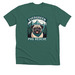 Evergreen Pug Rescue Logo Gear, a Heather Forest Premium Unisex Tee