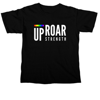 Uproar Strength Pride Shirt, a Black Comfort Colors Unisex Tee