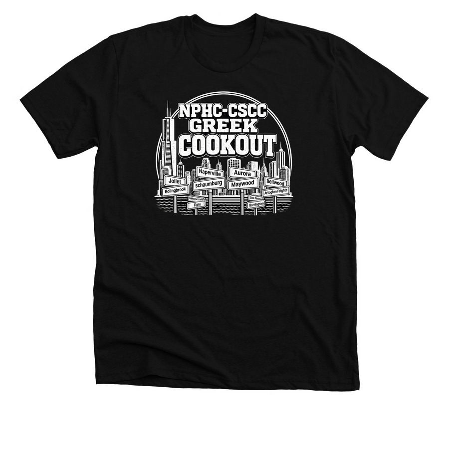 26-27 NPHC-CSCC Cookout Shirt, a Solid Black Blend Premium Unisex Tee
