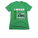I Wear Green For CDG Awareness, a Kelly Green Women's Slim Fit Tee