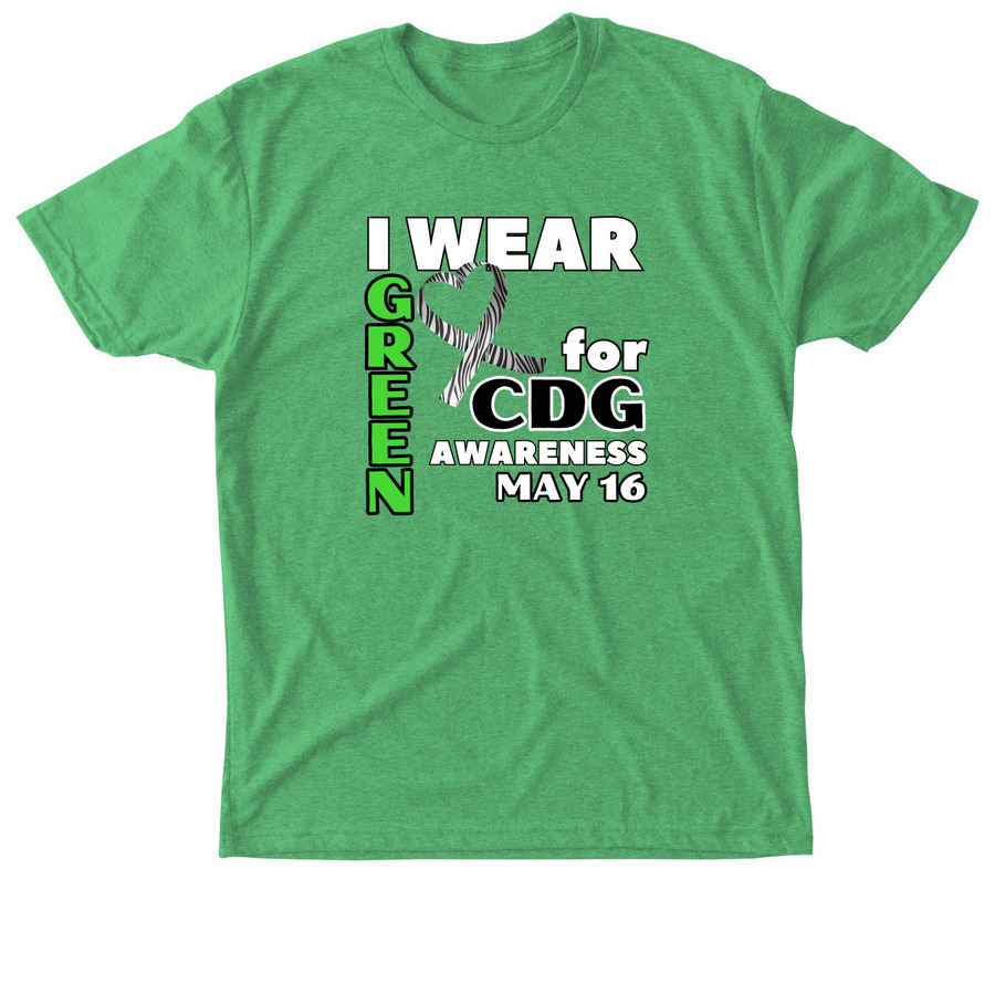 I Wear Green For CDG Awareness, a Envy Triblend Unisex Tee
