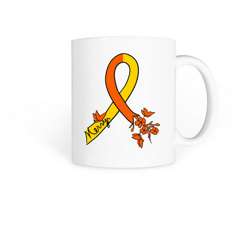 Merryn Ribbon Cup, a White Coffee Mug