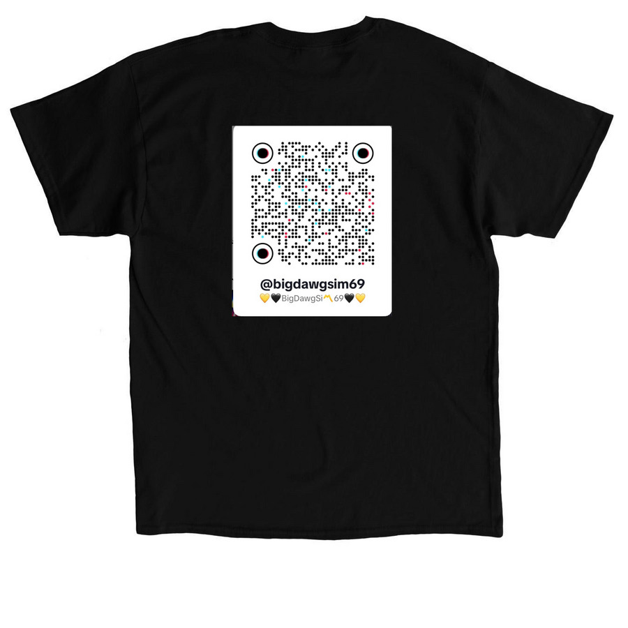 Sim City, a Black Classic Unisex Tee (back-view)