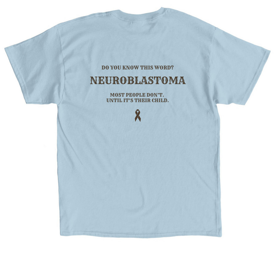 Wild Goose T-Shirt, a Light Blue Classic Unisex Tee (back-view)