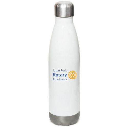 Club Water Bottle, a White Stainless Steel Water Bottle