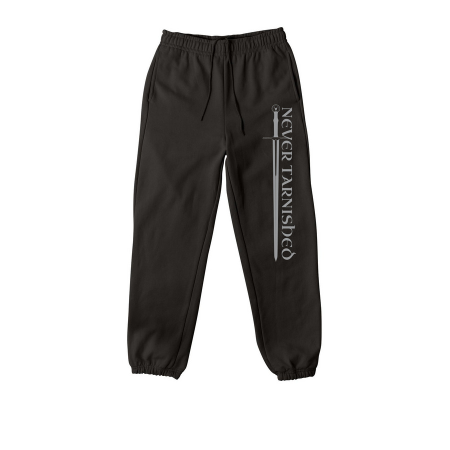 Never Tarnished Joggers, a Black Premium Heavyweight Jogger