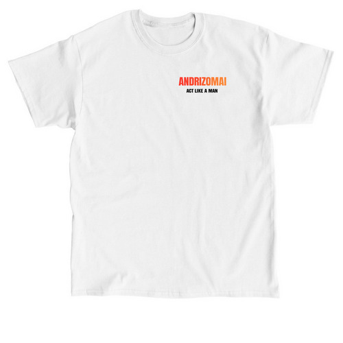 Andrizomai, a White Classic Unisex Tee