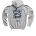 Play Your Part Collection, a Sport Grey Youth Pullover Hoodie (back-view)