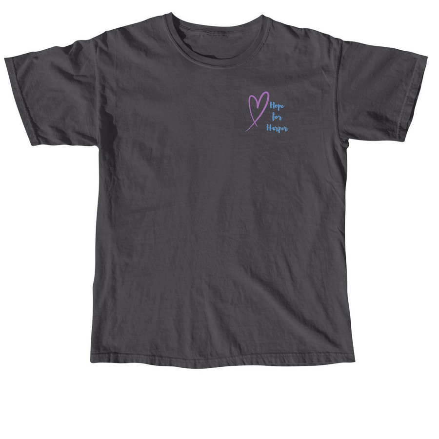 Hope For Harper&nbsp;, a Graphite Comfort Colors Unisex Tee
