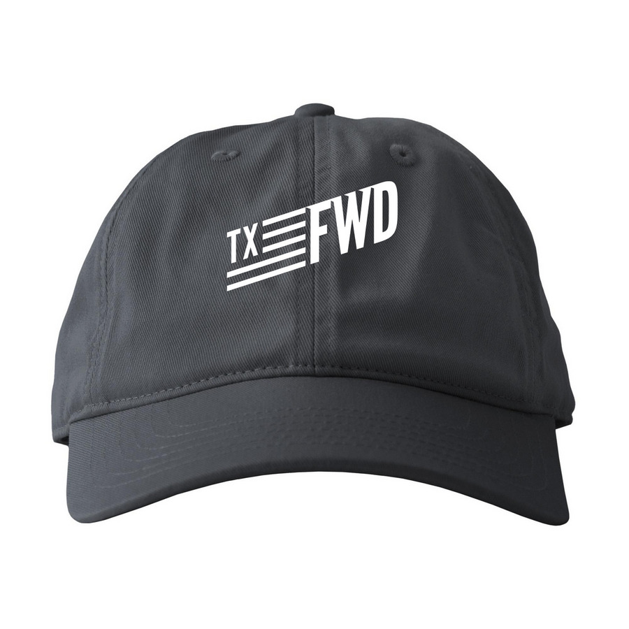 TX FWD Hats, a Charcoal Printed Eco Baseball Cap