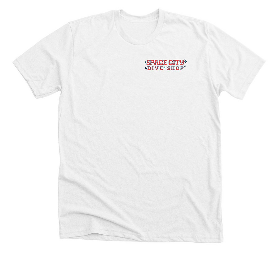 The Houston T, a Solid White Blend Premium Unisex Tee