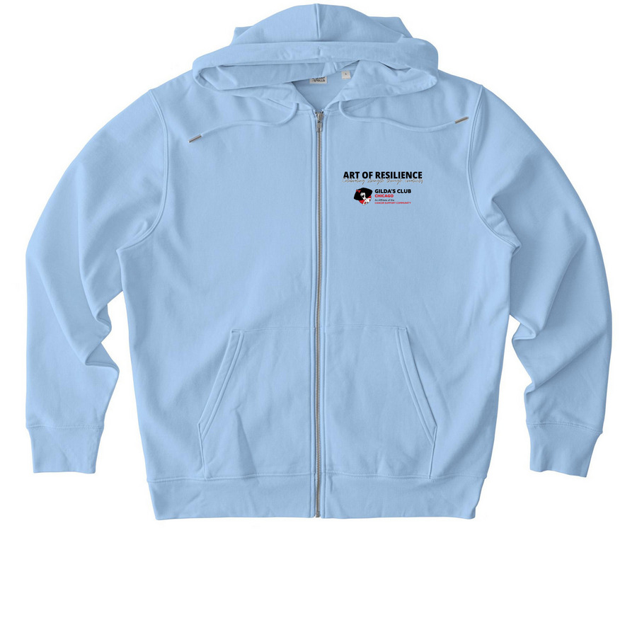 Circle of Hope in Color, a Blue Soul Stanley/Stella Unisex Cultivator 2.0 Zip Up Pullover Hoodie