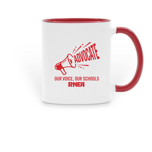 Advocate Mug, a Red Two-Tone Ceramic Mug