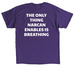 2026 M-Cope Remembrance Event, a Purple Classic Unisex Tee (back-view)