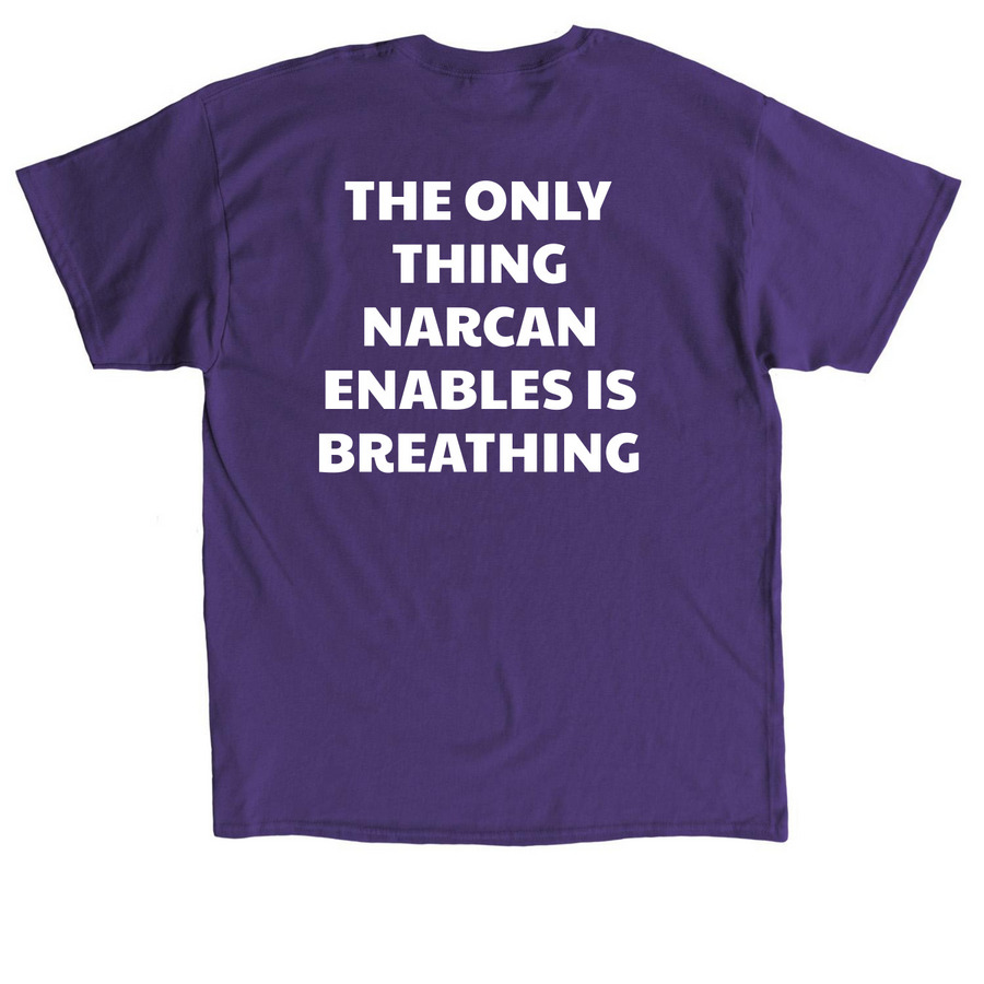2026 M-Cope Remembrance Event, a Purple Classic Unisex Tee (back-view)