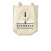 Book Bag, a Natural Over-the-Shoulder Shopping Tote Bag