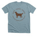 Adopt Foster Donate - Labrador, a Heather Blue Lagoon Premium Unisex Tee