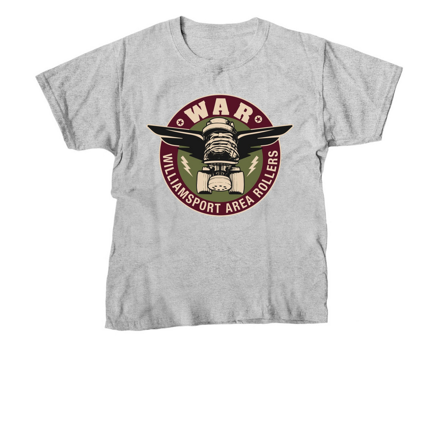 Williamsport Area Rollers, a Sport Grey Youth Unisex Tee