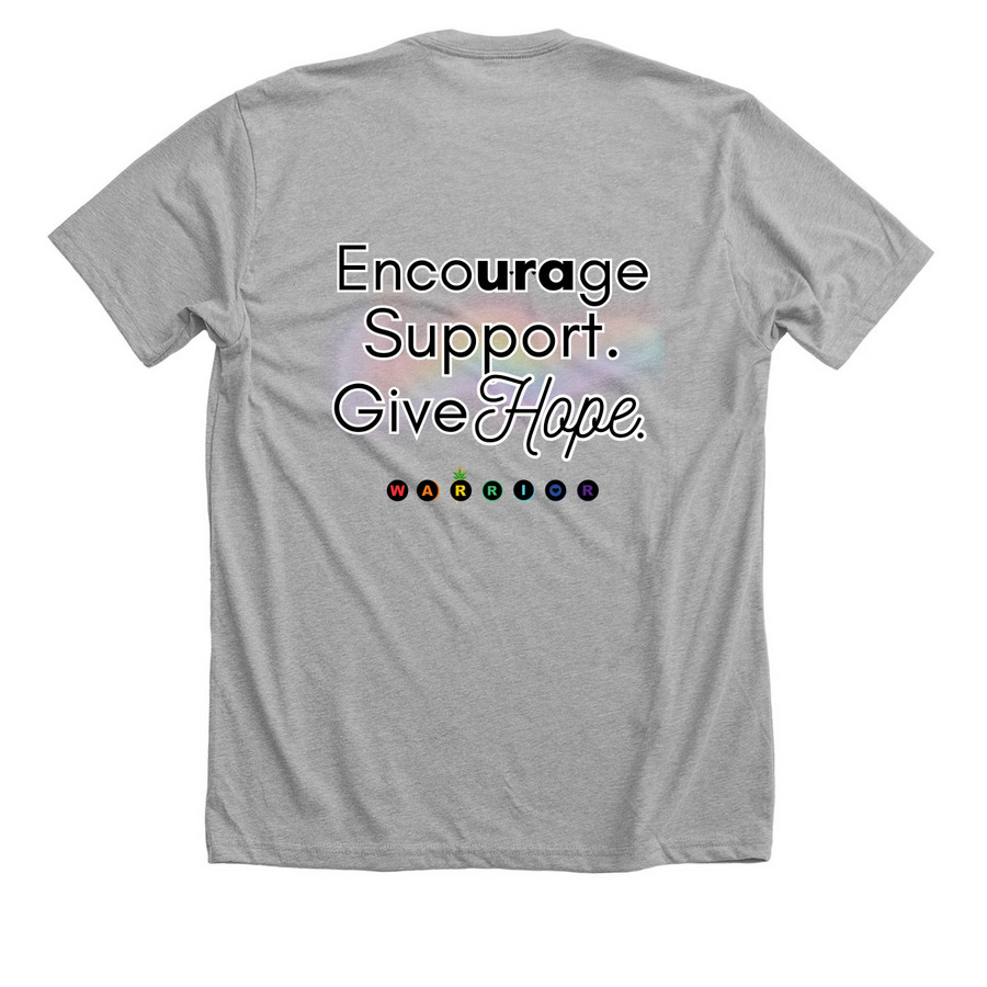 MAK Logo Merch&nbsp;, a Athletic Heather Premium Unisex Tee (back-view)