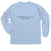 Wear Your Support, a Light Blue Classic Long Sleeve Tee (back-view)