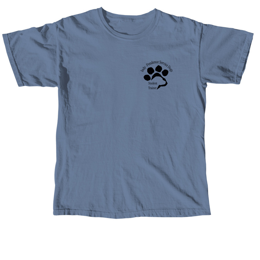 Indy Student Trainer 2026-2027!, a Blue Jean Comfort Colors Unisex Tee