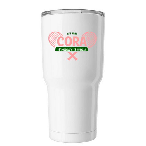 CORA Tumbler, a White Insulated Tumbler
