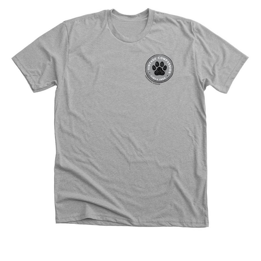 Vintage Compassion - Circa 1966, a Athletic Heather Premium Unisex Tee